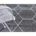 Trellis Frieze 152cm x 152cm Octagon Dark Gray Gray Geometric Area Rug