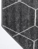 Trellis Frieze 152cm x 152cm Octagon Dark Gray Gray Geometric Area Rug