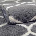 Trellis Frieze 152cm x 244cm Oval Dark Gray Gray Geometric Area Rug