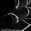 Trellis Frieze 155cm x 155cm Round Black Geometric Area Rug