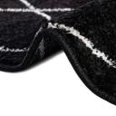 Trellis Frieze 155cm x 155cm Round Black Geometric Area Rug