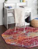 Trellis Frieze 185cm x 185cm Octagon Multi Geometric Area Rug