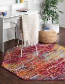 Trellis Frieze 185cm x 185cm Octagon Multi Geometric Area Rug