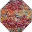 Trellis Frieze 185cm x 185cm Octagon Multi Geometric Area Rug