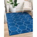 Trellis Frieze 213cm x 213cm Square Light Pink Geometric Area Rug