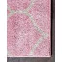 Trellis Frieze 239cm x 239cm Square Light Pink Geometric Area Rug