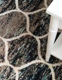 Trellis Frieze 305cm x 305cm Square Blue Multi Blue Abstract, Geometric Area Rug