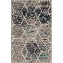 Trellis Frieze 62cm x 95cm Blue Multi Blue Geometric Accent Rug