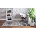Trellis Frieze 62cm x 95cm Blue Multi Blue Geometric Accent Rug