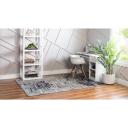 Trellis Frieze 62cm x 95cm Blue Multi Blue Geometric Accent Rug