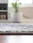 Trellis Frieze 62cm x 95cm Blue Multi Blue Geometric Accent Rug