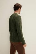 Trenery Cable Knit Crew Pullover in Dark Green XL Dark Green AU501687