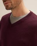 Trenery Classic Merino V Neck in Burgundy XL Burgundy AU501094