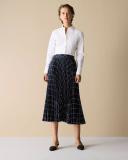 Trenery Geo Chain Pleated Midi Skirt in Night Sky 10 Night Sky AU581926