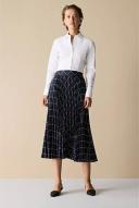 Trenery Geo Chain Pleated Midi Skirt in Night Sky 14 Night Sky AU581923