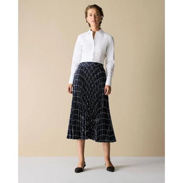 Trenery Geo Chain Pleated Midi Skirt in Night Sky 8 Night Sky AU581928