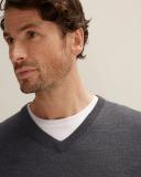 Trenery Classic Merino V Neck in Charcoal Large Charcoal AU501121
