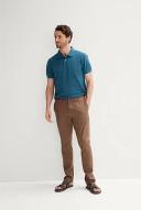 Trenery Cotton Pique Marle Polo in Dark Teal XXXL Dark Teal AU499691