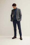 Trenery Men Merino Half Zip Blue 2XL 100% Extrafine Merino Wool