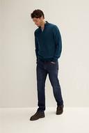 Trenery Merino Half Zip in Dark Teal Medium Dark Teal AU501286