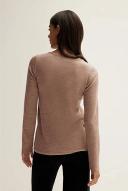 Trenery Merino Marle Long Sleeve T-Shirt in Taupe Large Taupe AU522972