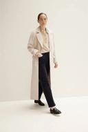 Trenery Silk Puppytooth Shirt in Oatmeal Medium Oatmeal AU516027