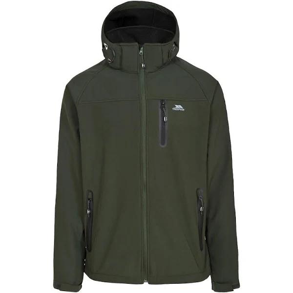 Trespass Mens Hebron II Softshell Jacket Olive XL