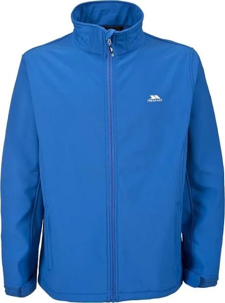 Trespass Mens Hebron Waterproof Softshell Jacket Bright Blue XXS