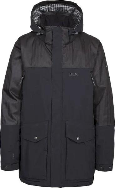 Trespass Mens Larken Waterproof DLX Jacket Black XXS