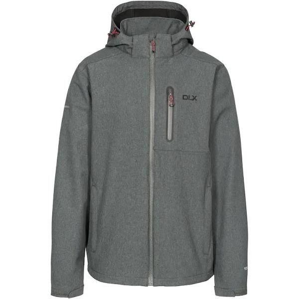 Trespass Mens Maynard TP75 Softshell Jacket Dark Grey Marl XS