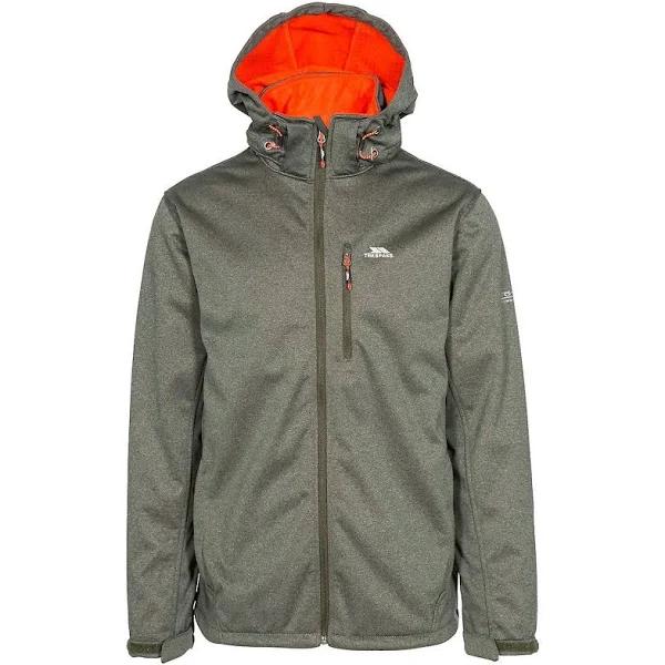 Trespass Mens Maynard TP75 Softshell Jacket Olive Marl XS