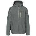 Trespass Mens RAFI Waterproof Softshell Jacket Dark Grey Marl M