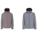 Trespass Mens RAFI Waterproof Softshell Jacket Dark Grey Marl M