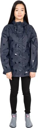 Trespass Womens/Ladies Farewell Waterproof Jacket Navy Dot 2XS