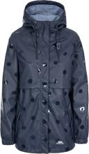 Trespass Womens/Ladies Farewell Waterproof Jacket Navy Dot 2XS
