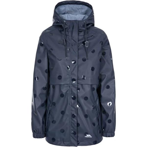 Trespass Womens/Ladies Farewell Waterproof Jacket Navy Dot XS