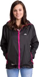 Trespass Womens/Ladies Qikpac Waterproof Packaway Shell Jacket Black S