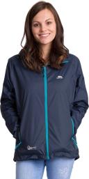 Trespass Womens/Ladies Qikpac Waterproof Packaway Shell Jacket Navy XXL