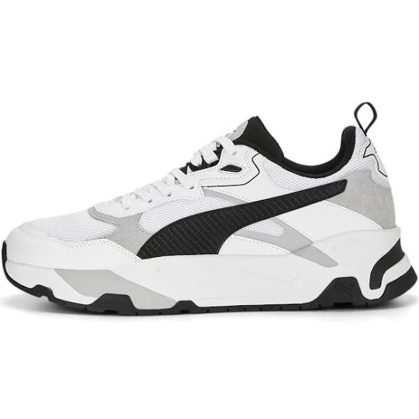Trinity Men's Sneakers in White/Black/Cool Light Gray, Size 11.5 by Puma
