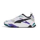 Trinity Men's Sneakers in White/Black/Team Violet, Size 5 by Puma