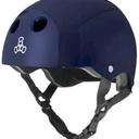 Triple 8 Helmet Brainsaver Sweatsaver Purple Rubber Size Small Skate Scooter