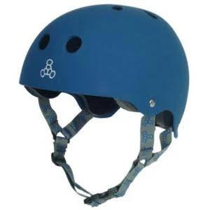Triple 8 Skate Helmet - Sweatsaver Blue Rubber (Helmet Size: Small)