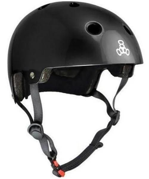 Triple 8 The Certified SS Helmet Black Gloss XS/S / Black Gloss | Skate Connection