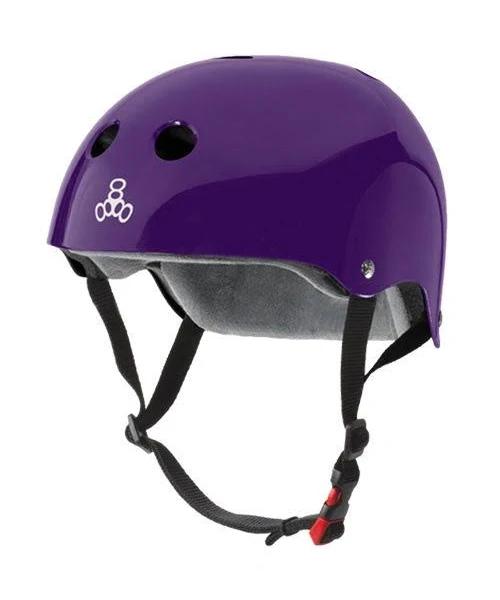 Triple 8 The Certified SS Helmet Purple Gloss XS/S / Purple Gloss | Skate Connection
