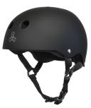 Triple Eight Sweatsaver Liner Skateboarding Helmet All Black Rubber X-Large