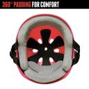 Triple Eight Sweatsaver Liner Skateboarding Helmet All Black Rubber X-Large