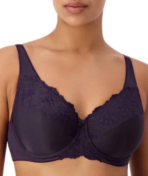 Triumph Embroidered Minimizer Bra - Blueberry - 14DD Blueberry