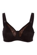 Triumph Lacy Minimizer Bra 12DD Black