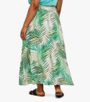 Tropical Leaf Wrap Skirt