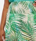 Tropical Leaf Wrap Skirt